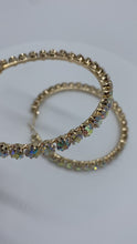 Load and play video in Gallery viewer, Oversized crystal hoops
