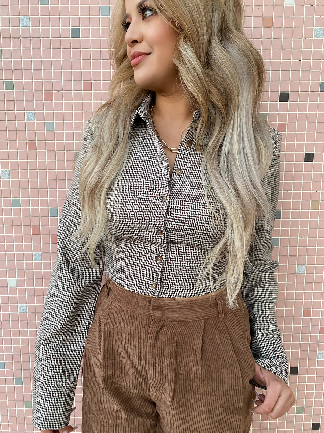 Party in the back button up